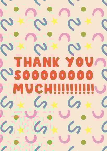 Abstract Thank You so Much Card created by KATIE S