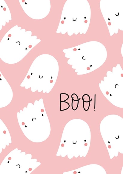 Cute spooky ghost created by Nadya Barkova