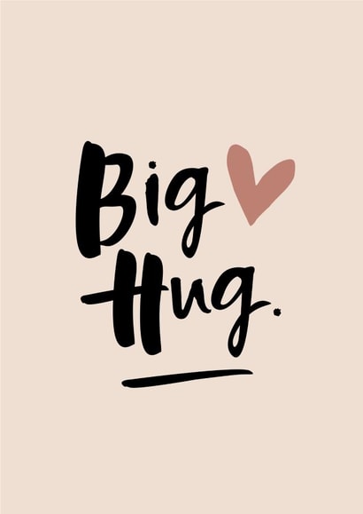 Big Hug card created by Too Wordy