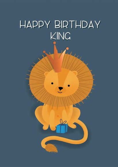 lion birthday card created by Paper Valley Design Studio