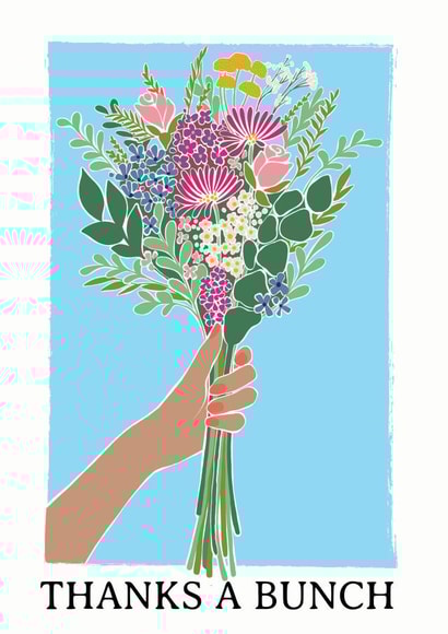 Flower Bunch Thank You Card created by Little Prints Charming