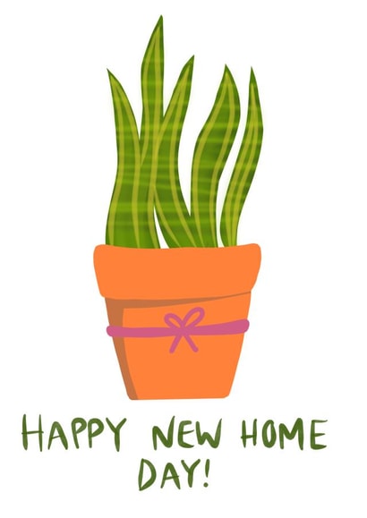 Happy new home day card  created by botany babes 