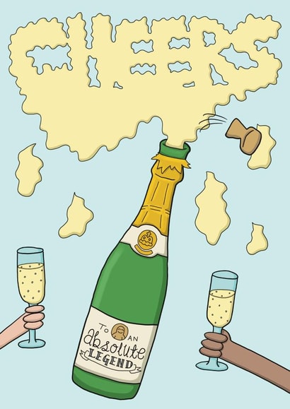 Cheers created by Tom Delves Illustration 