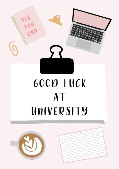 Good Luck at University Card created by Betty & Nell