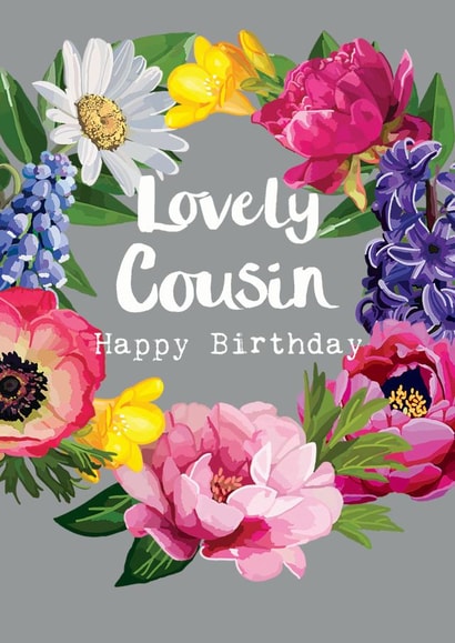 Lovely Cousin Happy Birthday Card created by Sarah Kelleher