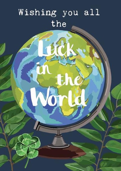 All Sab Luck All the Luck in the World Card | thortful
