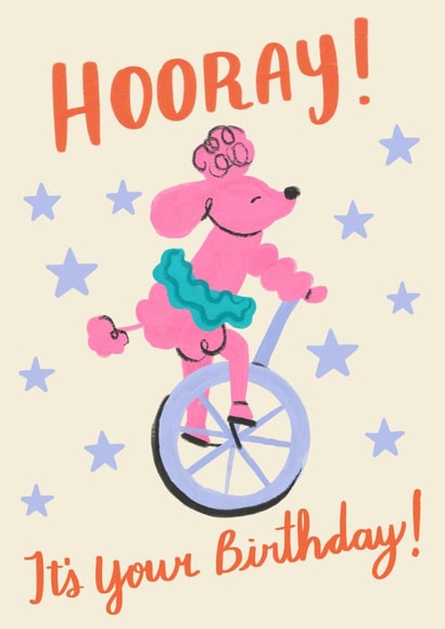 Circus Dog Birthday Card created by Catalina Williams