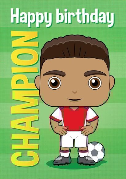 Modern Arsenal football birthday card for boys created by essjay