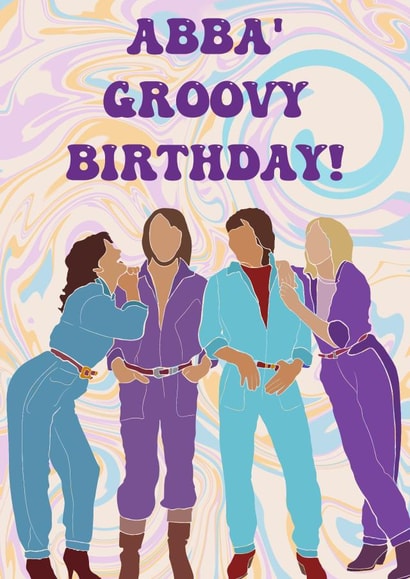 Abba Groovy Birthday created by Lisa Wardle