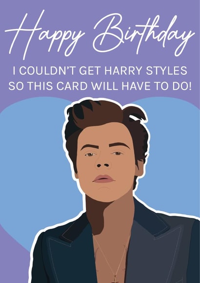 Harry Styles Birthday Card created by Blush Boulevard