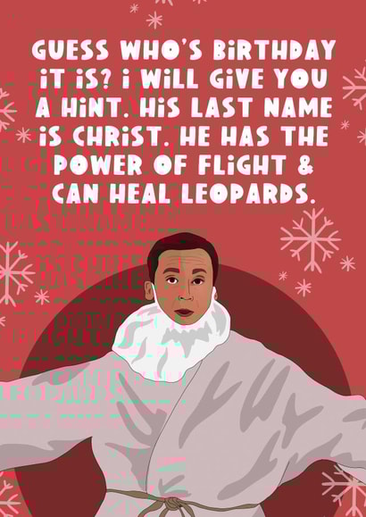 Michael Scott Jesus Christmas Card created by The Foxy Lemon Co.
