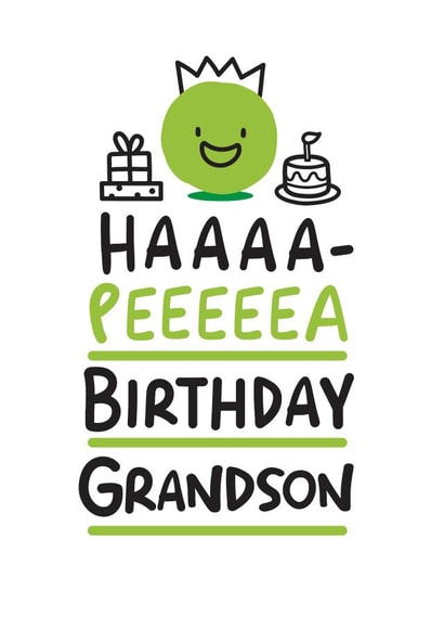 Ha-Pea Birthday Grandson created by Conor Rawson