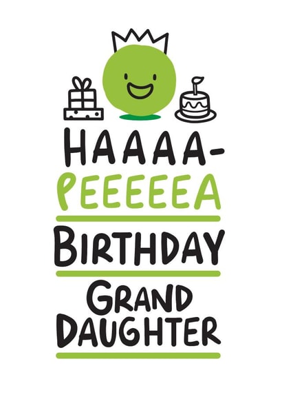 Ha-Pea Birthday Granddaughter created by Conor Rawson