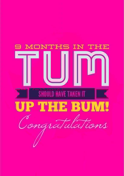 Congratulations on pregnancy or birth, cheeky! created by CreatedbyMe Sean