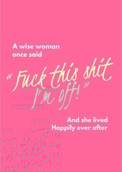 A cheeky leaving card for colleague created by CreatedbyMe Sean