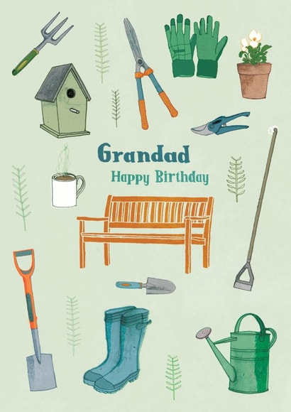 Grandad birthday garden design created by Pencilface