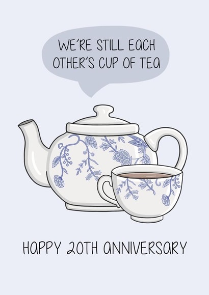 Happy 20th Anniversary Card China created by Creaternet