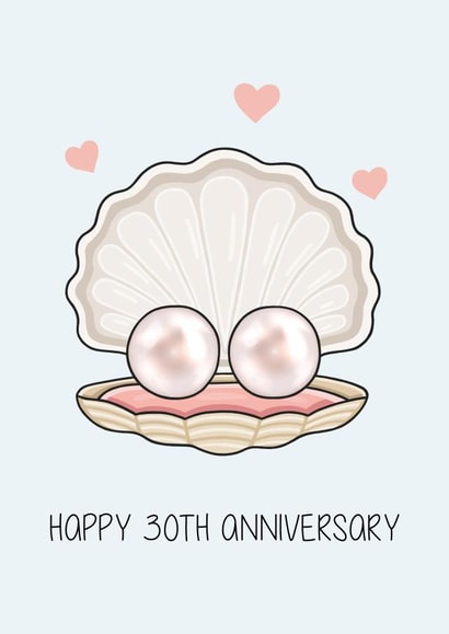 Happy 30th Anniversary Card Pearl created by Creaternet