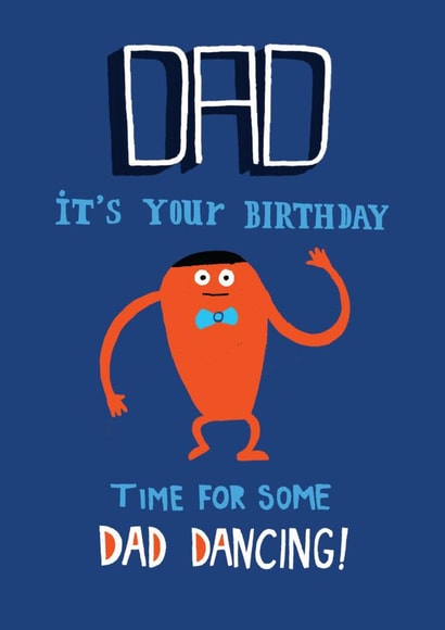 Dad Birthday Dancing Card created by Pencilface