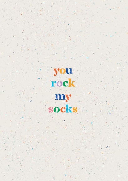 You Rock My Socks Card created by Cards by Lee