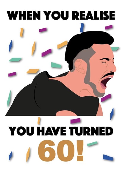 Rylan 60th Birthday card created by R&M Designs