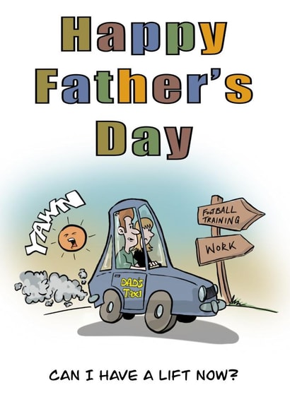 Dads taxi birthday card created by Designs on 622