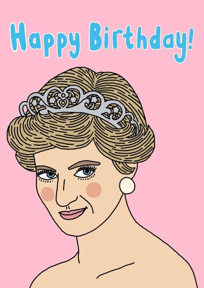 Princess Diana birthday card created by Number 26