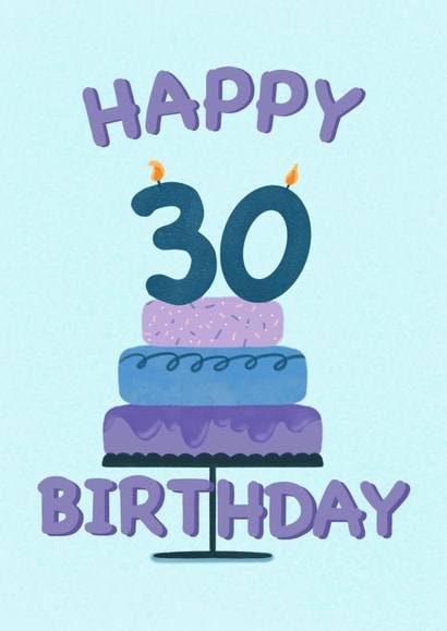 happy 30th birthday cake created by Spring of colors