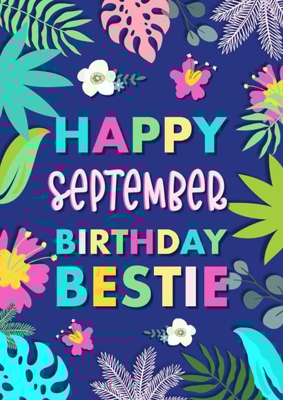 Happy September Birthday Bestie created by Little Cat Creates
