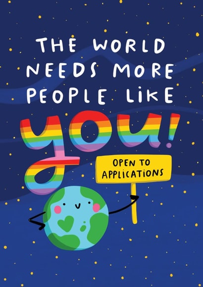 The World Needs More People Like You Card - Thank You, You're Amazing Card created by Arrow Gift Co