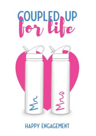 Love Island Engagement Card - Coupled up for life created by Bev O'Connor || @oconnordesign