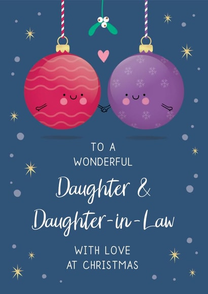 Wonderful Daughter & Daughter-in-Law Christmas Card created by Design By Day