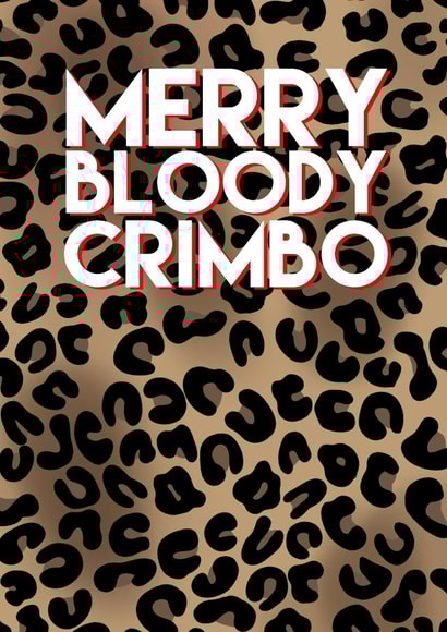 Merry bloody crimbo leopard print created by All the feels