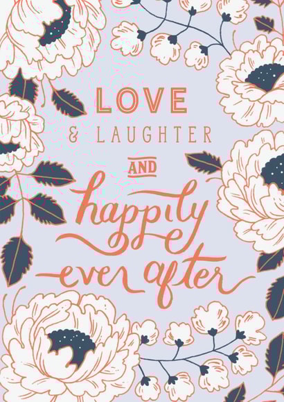 Love and Laughter, Happily Ever After Card created by Paper Raven Co.