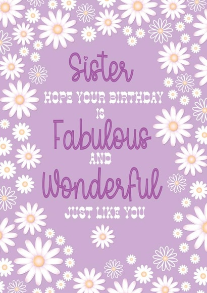 Wonderful Sister Birthday created by Jay Design