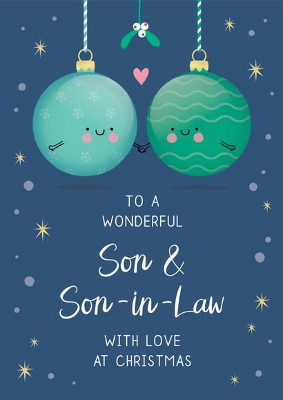 Wonderful Son & Son-in-Law Christmas Card created by Design By Day