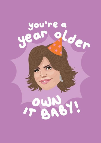 Lisa Rinna Own It Baby! Birthday Card RHOBH Real Housewives created by PonyChops