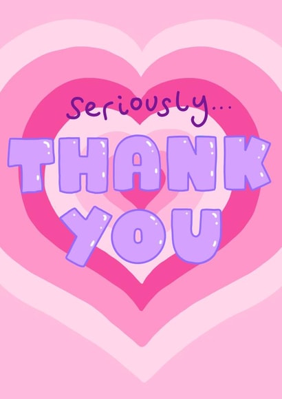 Seriously, THANK YOU Heart Card created by Alice Illu