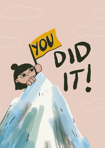 You did it! Congratulations card created by Vicky Hughes