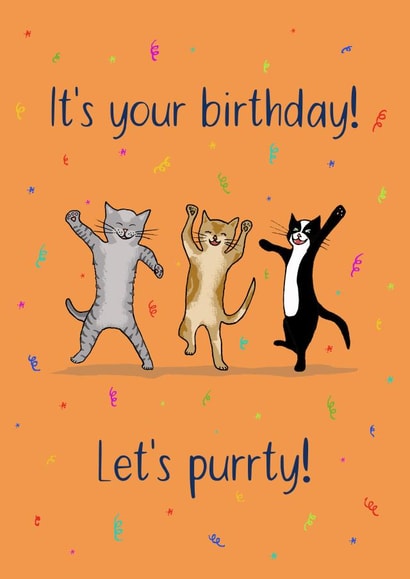 Birthday Dancing Cats card created by Maddy Bennett