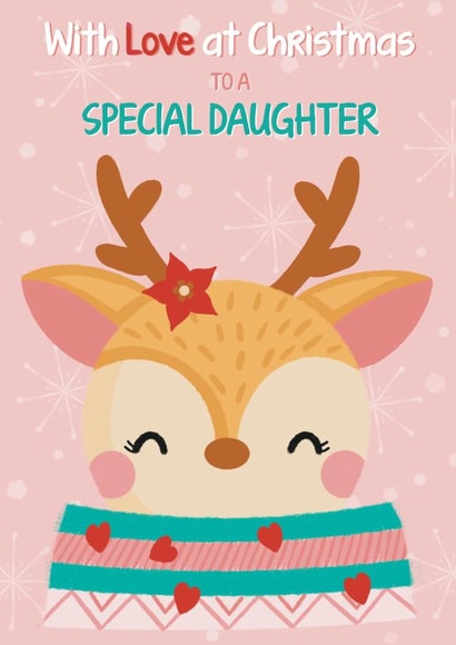 Special Daughter Christmas Card created by Catherine Bancroft