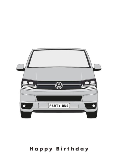 VW Transporter / Camper Birthday Card created by Cobbydale Creative