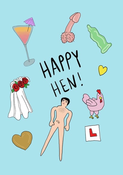 Happy Hen - Hen Do celebration card created by Front Bum