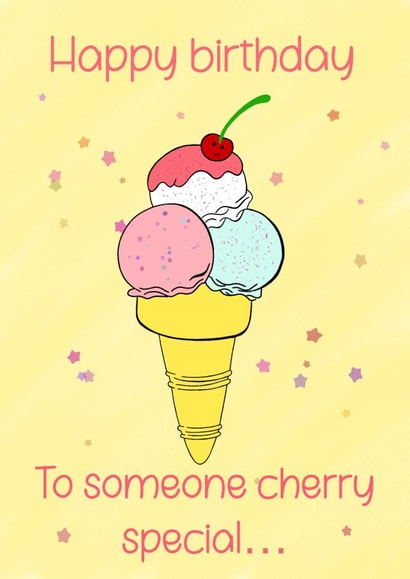 Happy birthday to someone cherry special… created by Lizzie’s Loving Designs