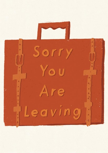 Sorry you are Leaving Briefcase Card created by Yan Yu Lee