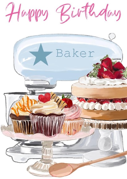 Birthday Star Baker  created by Leanne Mullen