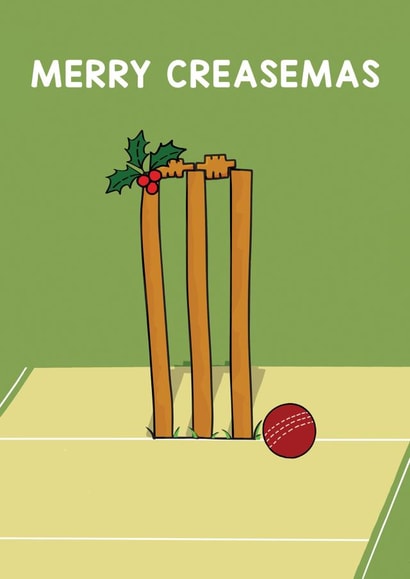 Funny Cricket Christmas Card created by Of Life & Lemons Ltd.