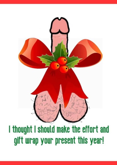 Gift Wrapped Penis created by Bold DeeZinz