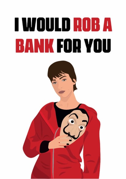 Money Heist Love Card created by elliemcdesign