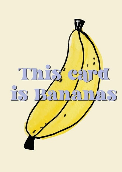 This card is bananas.  created by naimy studios